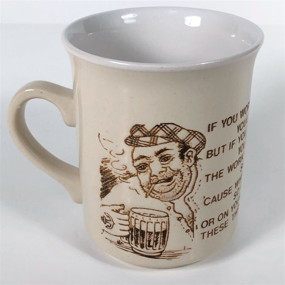 Ashdale Pottery poem mug cup Made in England